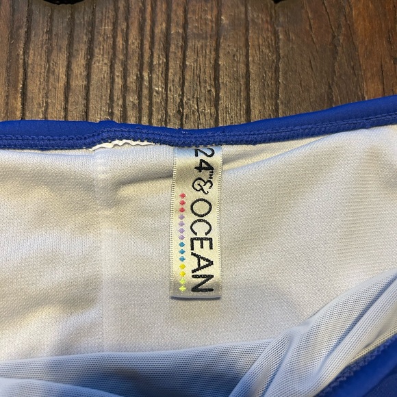 24th & Ocean Royal Blue Women's Bikini Skirt - Picture 2 of 3